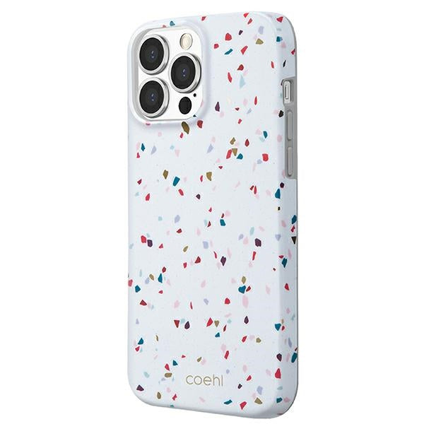 Uniq Coehl Terrazzo case for iPhone 13 Pro Max - white