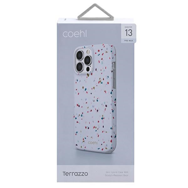 Uniq Coehl Terrazzo case for iPhone 13 Pro Max - white