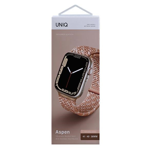 Uniq Aspen Braided strap for Apple Watch 1/2/3/4/5/6/7/8/SE/SE2 40/38/41mm - pink