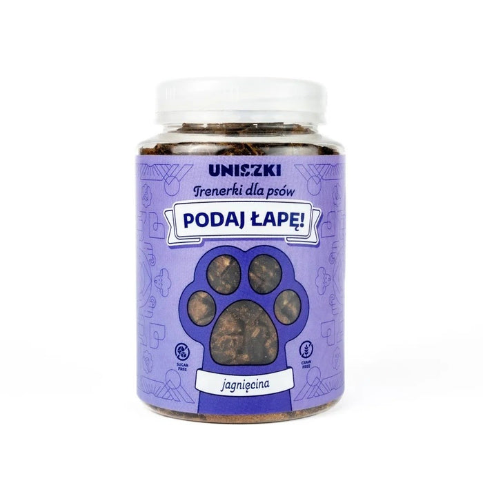 UNISZKI Podaj łapę Lamb - dog treat - 150g