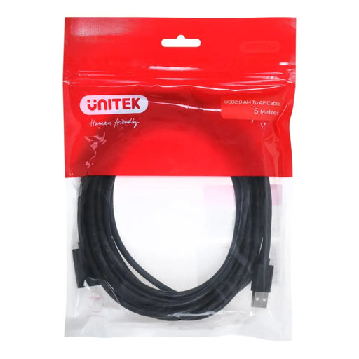UNITEK Y-C418GBK USB cable USB 2.0 5 m USB A Black - USB cablesKBA-USB<<<Cables and adaptersKBA<<<ActionPL
