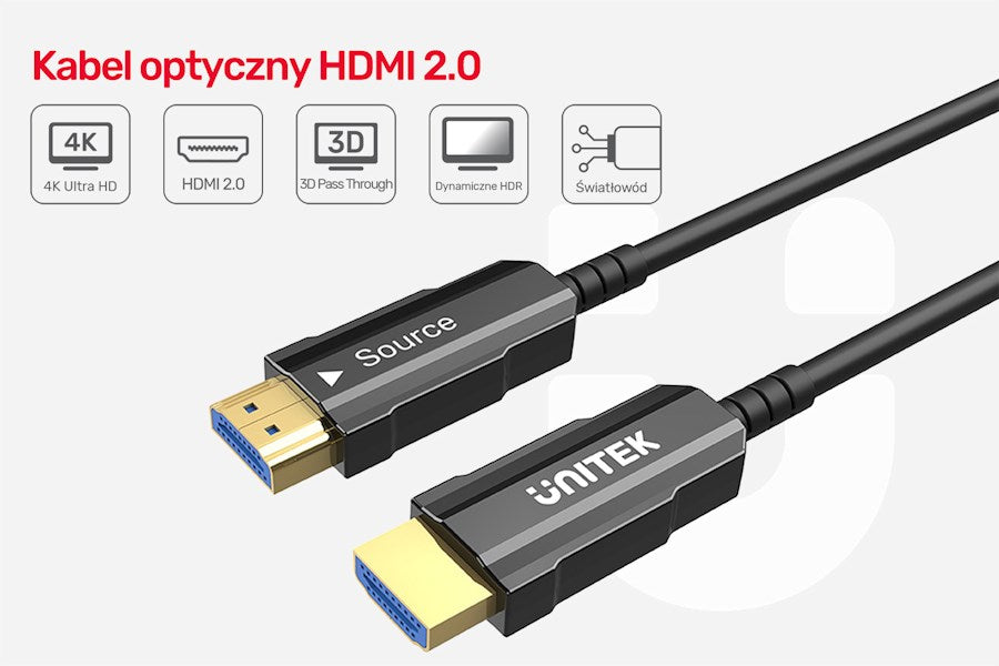 UNITEK HDMI CABLE 2.0 4K 60HZ AOC-20M