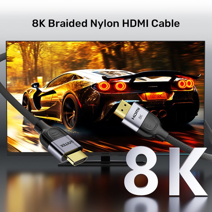 UNITEK HDMI 2.1 8K LUX OPLOT CABLE 1M
