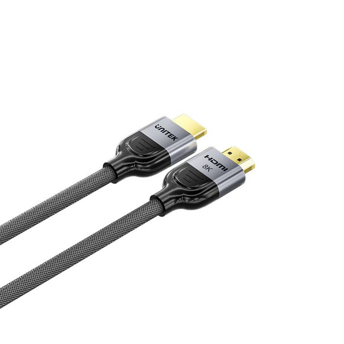 UNITEK 8K Braided Nylon 1M HDMI cable HDMI Type A (Standard) Grey