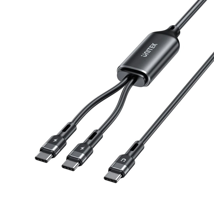UNITEK USB-C 2-in-1 PD 100W SILICONE CABLE 1.8M