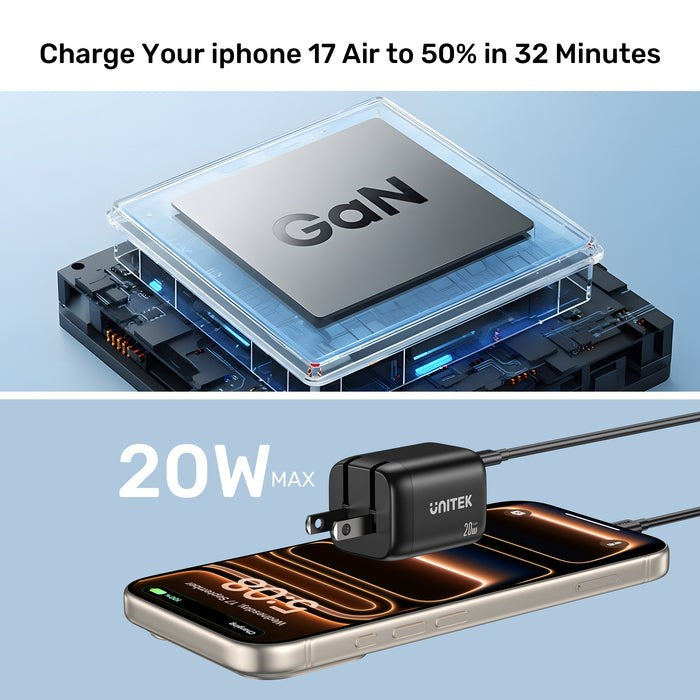 UNITEK Zeno Universal Black AC Fast charging Indoor