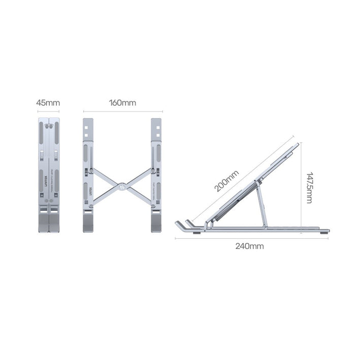 UNITEK OT155SL laptop stand Silver