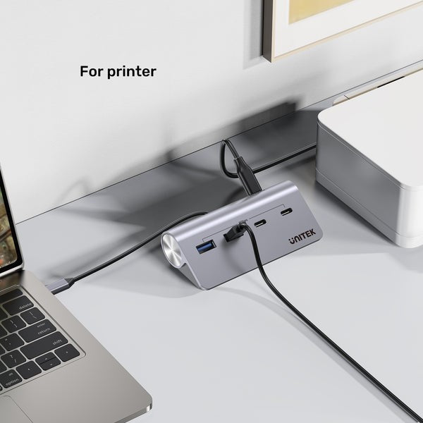 UNITEK ALUMINIUM USB-C HUB 2X USB-A 2X USB-C 5GBPS