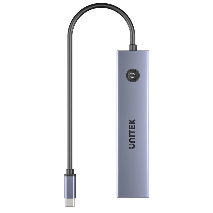 UNITEK USB-C 7-in-1 PD 100W HDMI 2.0 HUB WITH ON/OFF SWITCH