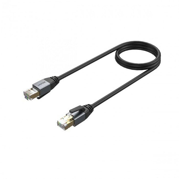 S/FTP Category 8 Rigid Network Cable Unitek C18149AGY03-1M Black 1 m