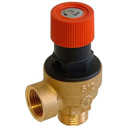 SAFETY VALVE 1/2" FM - 6 BAR UNIVAL