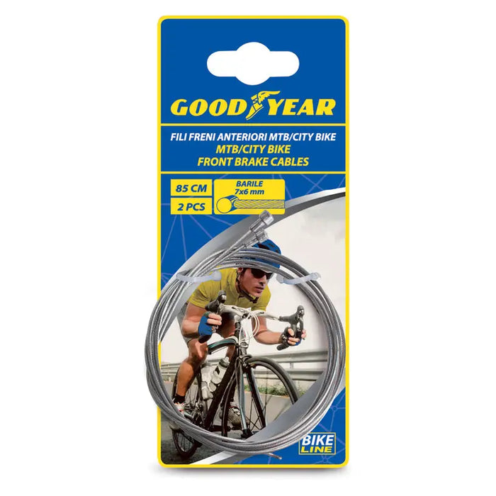 UNIVERSAL BRAKE CABLE 85 CM GOODYEAR - Аксесоари за велосипеди<<<Велосипеди и аксесоари<<<Авто и