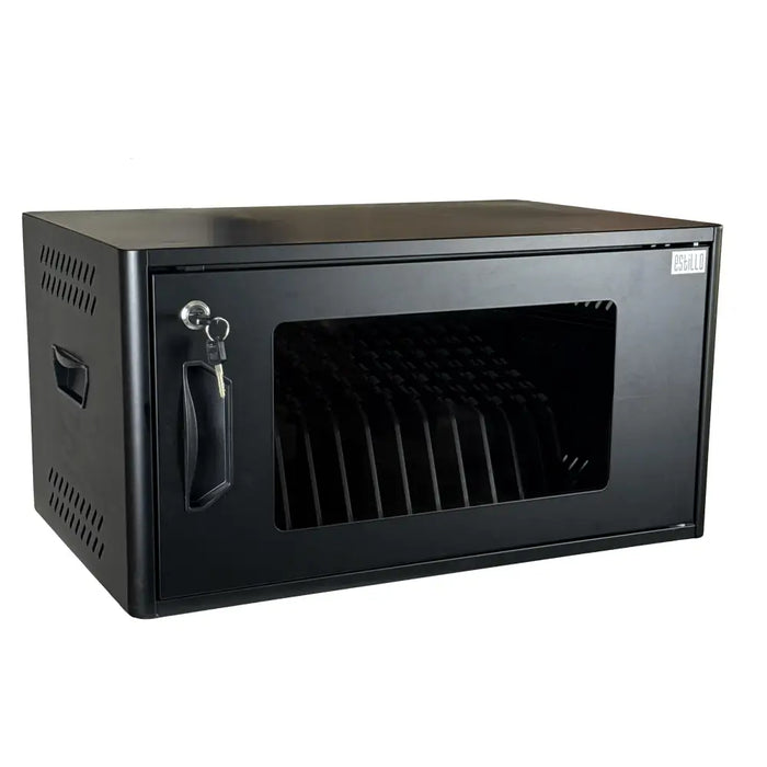 Universal cabinet for charging up to 16 pcs. Estillo IP-2316 tablets for wall mounting or freestanding 16 x USB-C ports