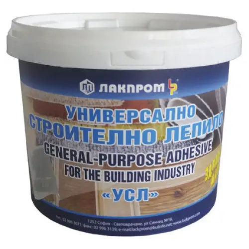 UNIVERSAL CONSTRUCTION ADHESIVE 5 KG LACKPROM - Лепила<<<Лепила и ленти<<<Бои и лакове<<<Praktiker&&&Лепила<<<Лепила и