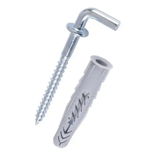 UNIVERSAL DOWEL WITH HOOK F8X50MM 4 PIECES FISCHER UX WH K - Комплекти дюбели и винтове<<<Дюбели<<<Инструменти и