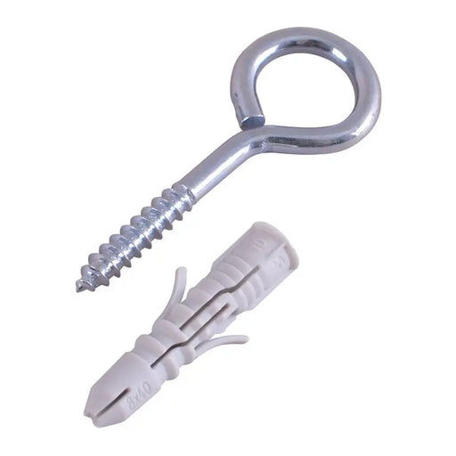 UNIVERSAL DOWEL WITH O-HOOK F8X40MM 4 PCS SMART - Комплекти дюбели и винтове<<<Дюбели<<<Инструменти и