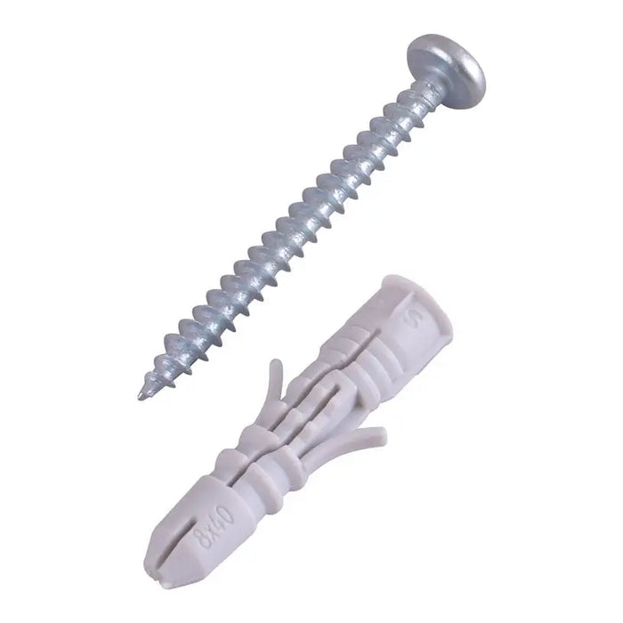UNIVERSAL DOWEL WITH SCREW F5X25MM 15 PCS SMART - Комплекти дюбели и винтове<<<Дюбели<<<Инструменти и