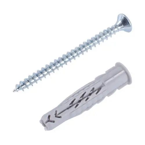 UNIVERSAL DOWEL WITH SCREW F6X50MM 10 PCS FISCHER UX SK - Комплекти дюбели<<<Дюбели<<<Инструменти и