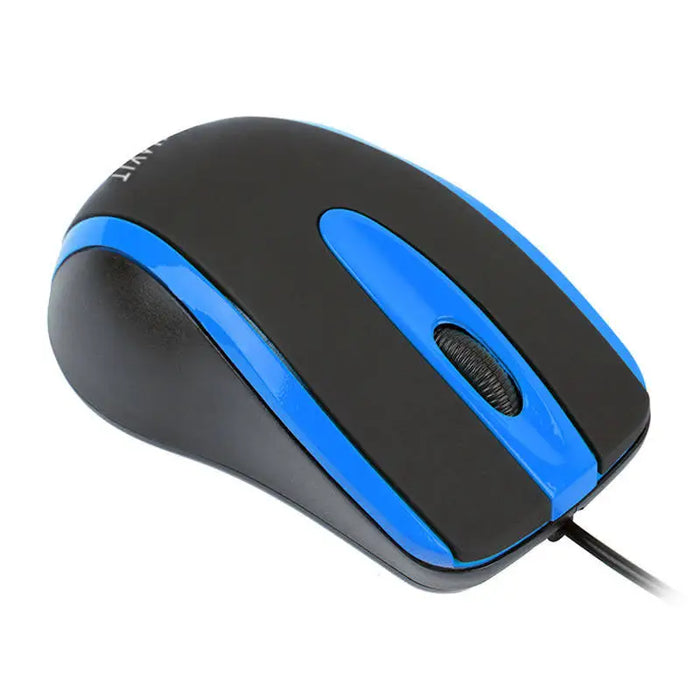Universal mouse Havit MS753 (black & blue) - Wired<<<Mice<<<Gaming<<<InnproXML&&&Гейминг Мишка и Подложка за