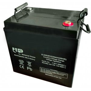 UNIVERSAL POWER 220-6D DEEP CYCLE VRLA 6V 220AH