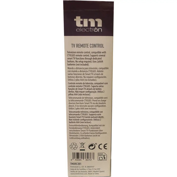 Universal Remote Control TM Electron - Електроника Телевизори<<<Компютри| Електроника<<<BigBuy&&&Дистанционни