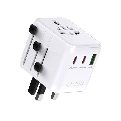 Universal travel adapter with USB-A and 2x USB-C P - *Kategoria tymczasowa<<<HurtelXML