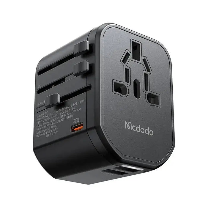 Universal wall charger Mcdodo EU/US/AU/UK CP-3471 PD 20W (black) - mains chargers<<<Chargers<<<GSM
