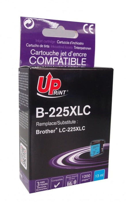 Inkjet UPRINT LC225XL BROTHER, Cyan
