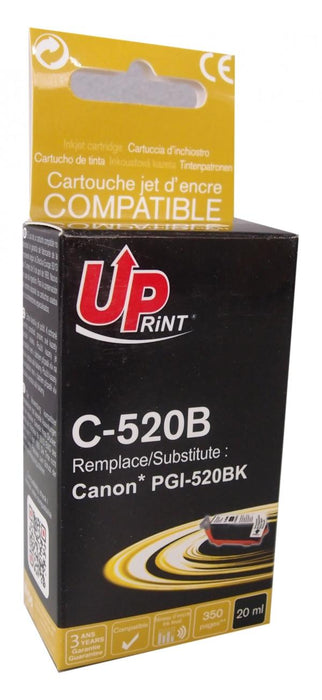 Inkjet UPRINT PGI520 CANON, With chip, Black
