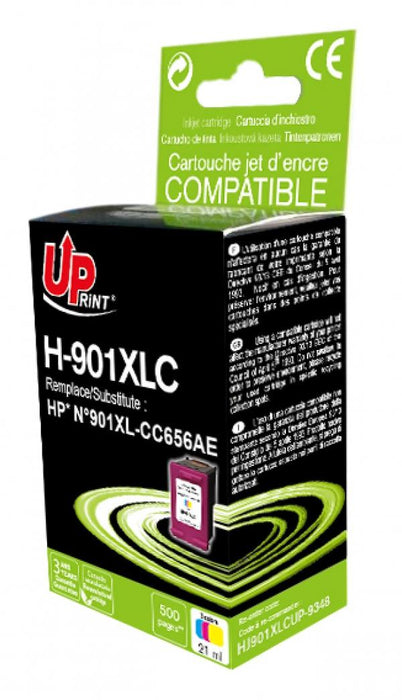 UPRINT CC656A HP ink cartridge, Cyan/Magenta/Yellow