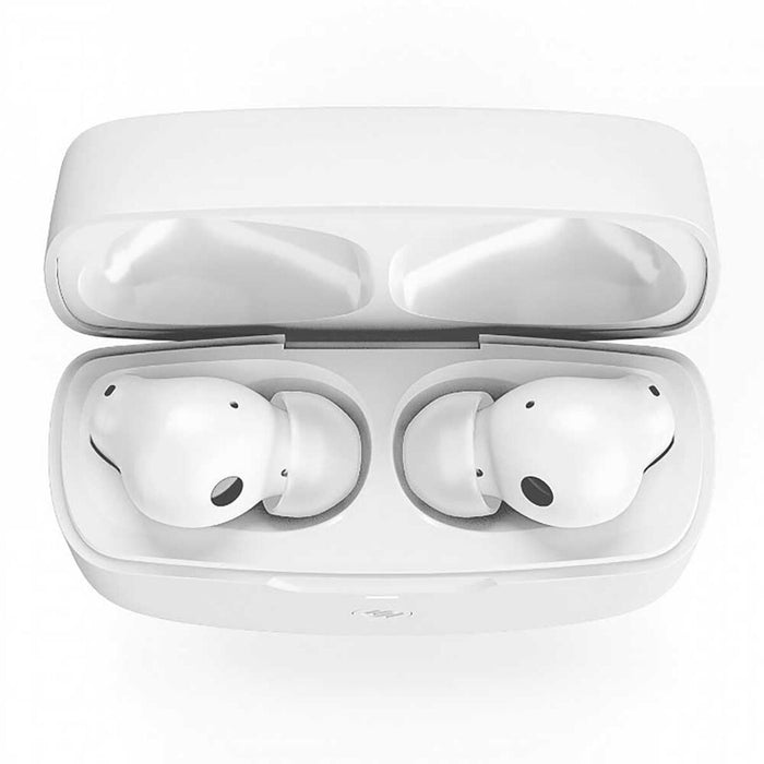 URBANISTA ATLANTA Bluetooth earphones black 34 hours total playtime Hybrid active noise cancelling Touch controls IPX4 white