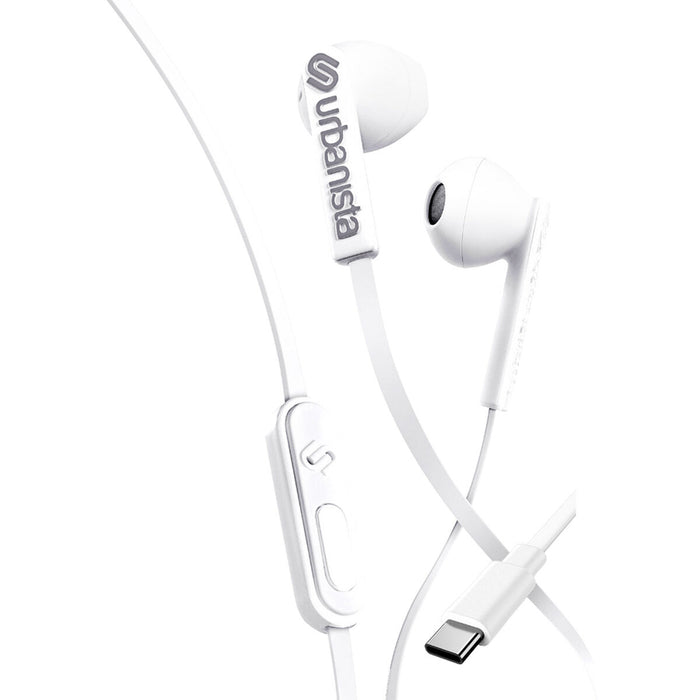 URBANISTA USB-C Headphones with mic impedance 32 Ohm 20-20000 Hz Button controls white