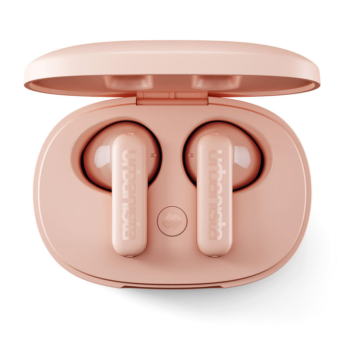 URBANISTA COPENHAGEN Bluetooth earphones black 32 hours total playtime Noise-reducing microphone Touch controls IPX4 dusty pink