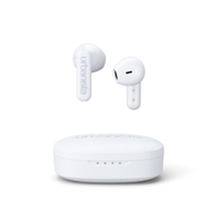 URBANISTA COPENHAGEN Bluetooth earphones black 32 hours total playtime Noise-reducing microphone Touch controls IPX4 dusty white