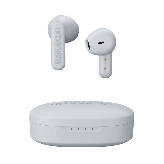 URBANISTA COPENHAGEN Bluetooth earphones black 32 hours total playtime Noise-reducing microphone Touch controls IPX4 dusty white