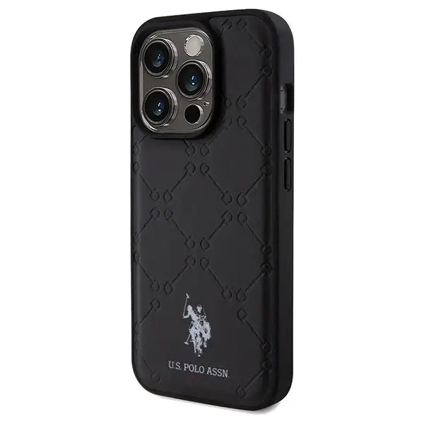 US Polo Assn. Case Yoke Pattern for iPhone 15 Pro - black - Cell phone cases and covers<<<HurtelXML