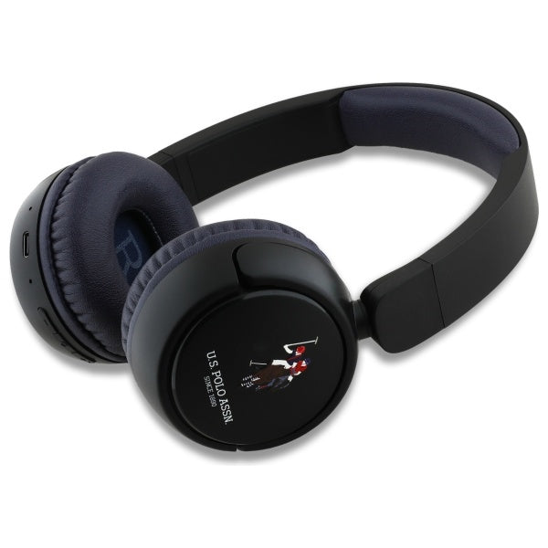 US Polo Bluetooth On-Ear Headphones USHPV6PCOV Navy DH Color Logo
