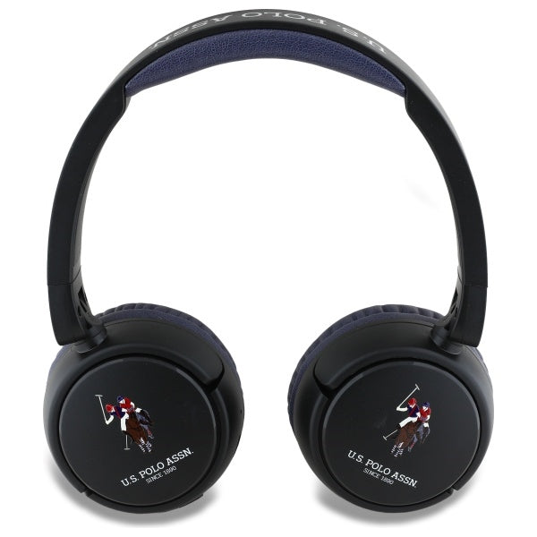 US Polo Bluetooth On-Ear Headphones USHPV6PCOV Navy DH Color Logo