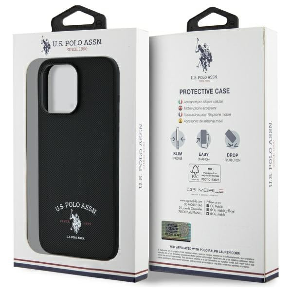 US Polo USHCP15XPARK iPhone 15 Pro Max 6.7" black/black Printed DH Logo