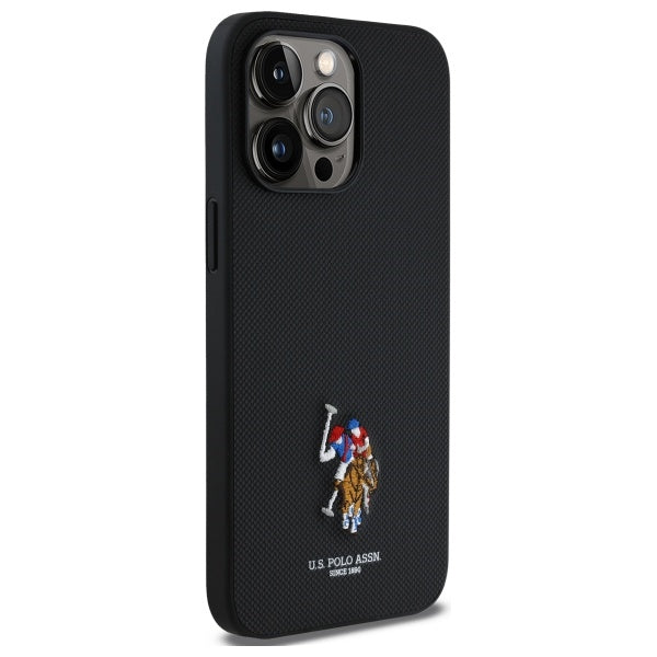 US Polo USHCP15XPEMK iPhone 15 Pro Max 6.7" black/black Embroidered DH Color