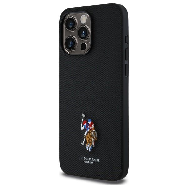 US Polo USHCP15XPEMK iPhone 15 Pro Max 6.7" black/black Embroidered DH Color
