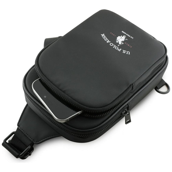 US Polo Petit Pique Crossbody Arch Phone Bag Black