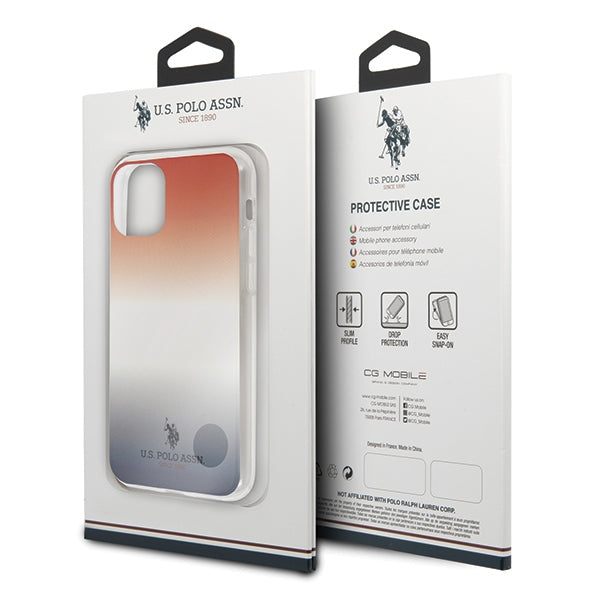 US Polo USHCN58TRDGRB iPhone 11 Pro czerwono-niebieski/blue&red Gradient Pattern Collection
