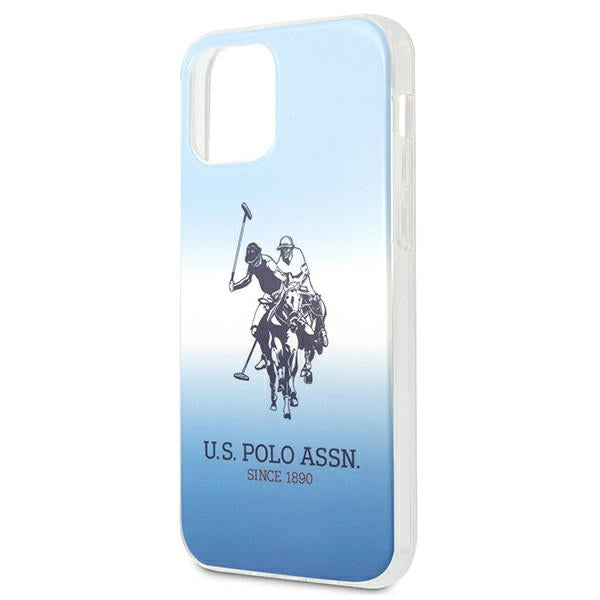 US Polo Assn. Gradient Pattern Collection iPhone 12 mini Case - Blue