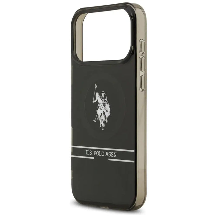 US Polo DH and Bottom Stripe Logo MagSafe Case for iPhone 17 Pro Max - Black - Cell phone cases and covers<<<HurtelXML