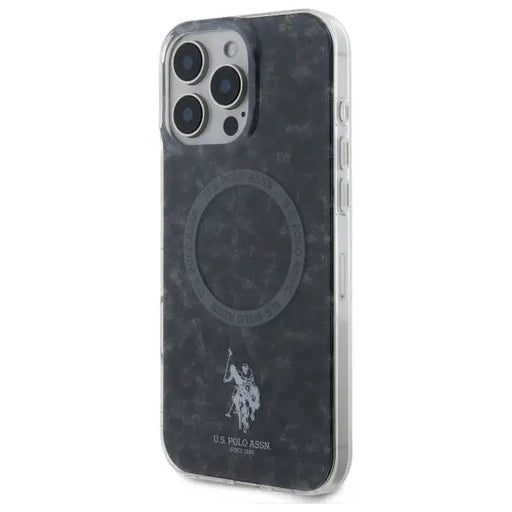US Polo IML Ring MagSafe Case for iPhone 16 Pro Max - Black - Cell phone cases and covers<<<HurtelXML