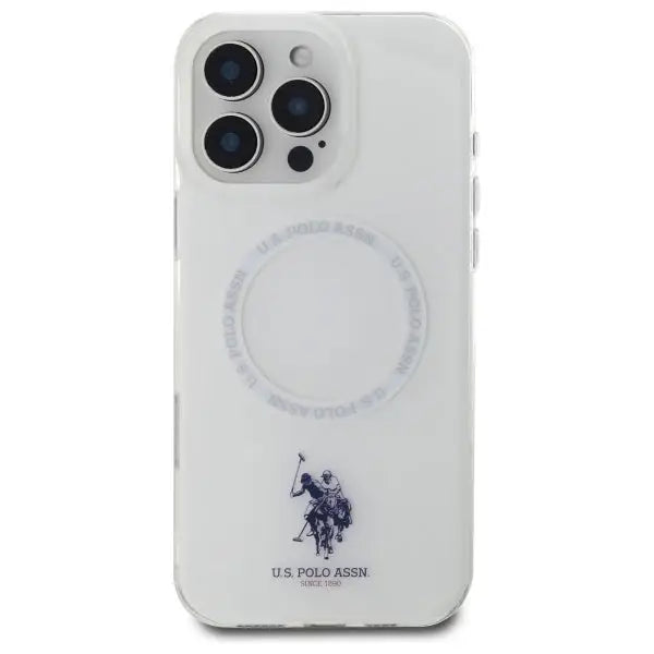 US Polo IML Ring MagSafe Case for iPhone 16 Pro Max - White - Cell phone cases and covers<<<HurtelXML