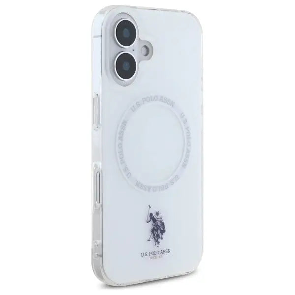 US Polo IML Ring MagSafe iPhone 16 Case - White - Cell phone cases and covers<<<HurtelXML