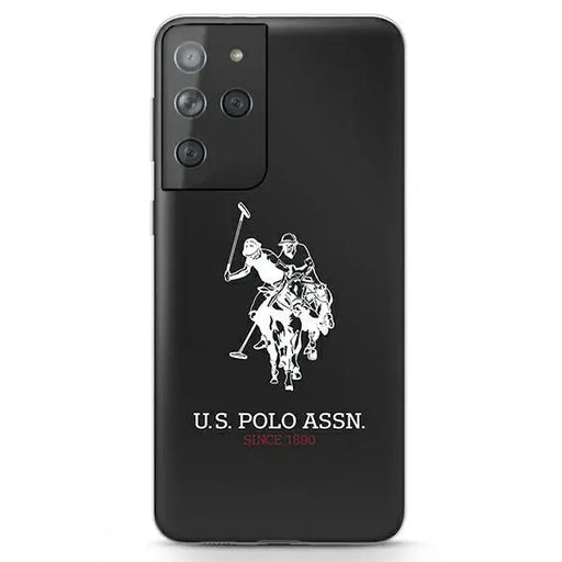 US Polo Shiny Big Logo Case for Samsung Galaxy S21 Ultra - Black - Cell phone cases and covers<<<HurtelXML
