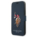 US Polo USFLBKP12LPUGFLNV iPhone 12 Pro Max 6,7’’ granatowy/navy book Polo Embroidery Collection - Cell phone cases